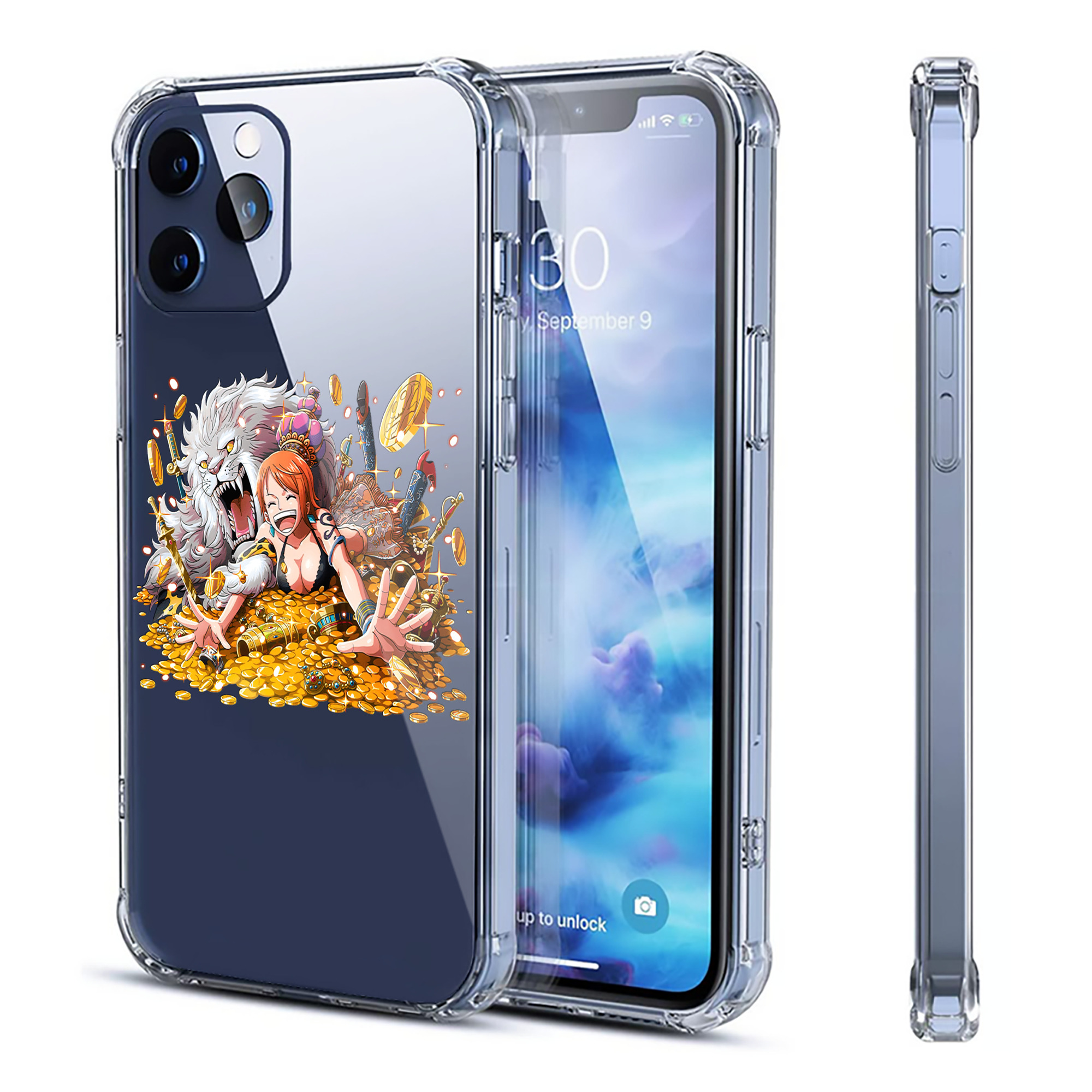 （画像用） ワンピース ナミ ONE PIECE Nami 【iPhone 12シリーズ対応】透明スマホケース（クリアソフトケース）